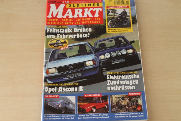 Deckblatt Oldtimer Markt (11/2005)